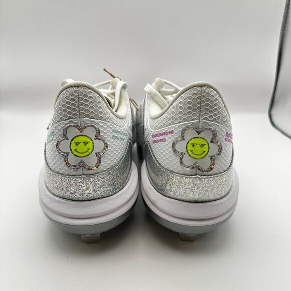 Adidas ID1664 adizero PureHustle 3 Sis B Women sz 9 Metal Baseball Cleat White - Picture 7 of 12